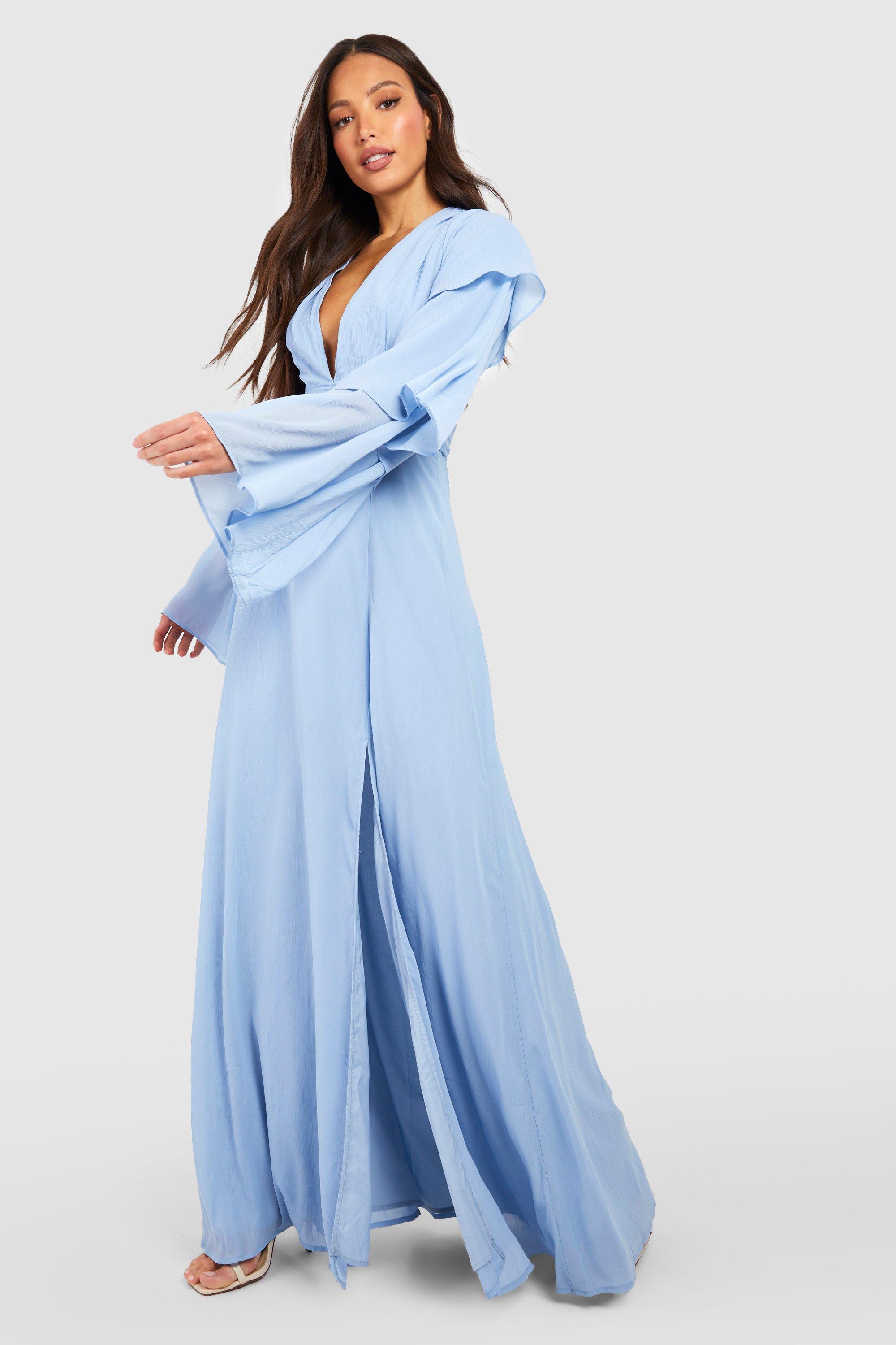 Long sleeve store pastel maxi dress